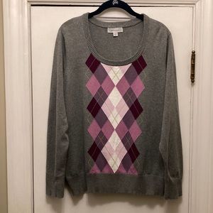 Gray with Pink Sweater 16